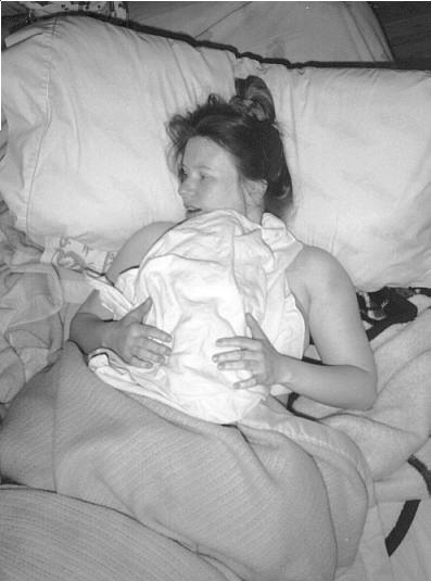 Holding the new baby